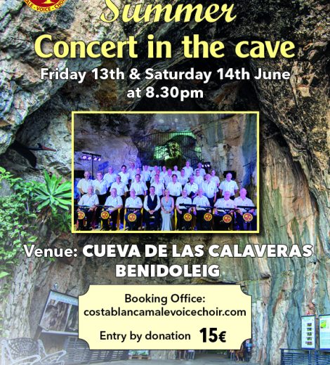Male Voice Choir Cave Concert (Friday 13th June)