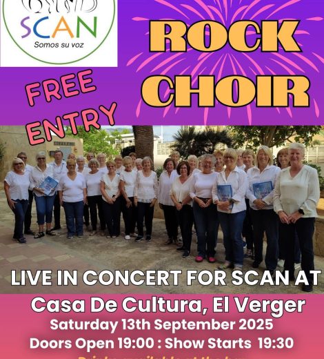 Denia Rock Choir Live Concert for Scan