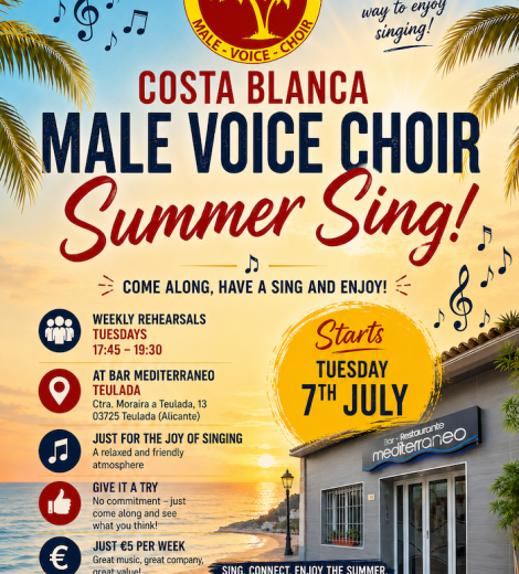Costa Blanca Male Voice Choir Summer Sing